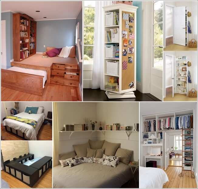 15 Clever Storage Ideas for a Small Bedro