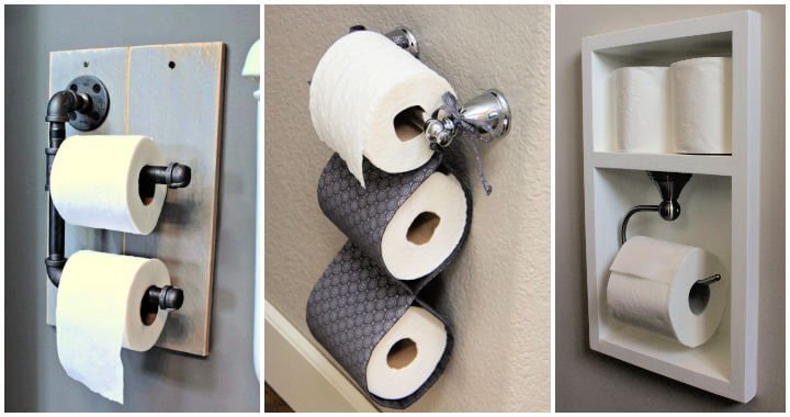 28 Unique DIY Toilet Paper Holder Ideas ⋆ DIY Craf