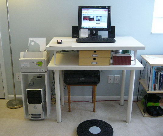 15+ DIY Computer Desk Ideas & Tutorials for Home Office - Hati
