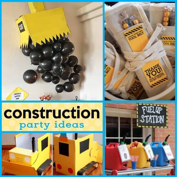 18 Buildable DIY Construction Party Ideas | Mimi's Dollhou