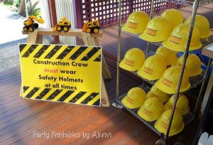 40+ Construction Themed Birthday Party Ideas - Hati