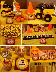 Construction Truck Themed Birthday Party | Fiestas de cumpleaños .