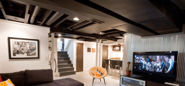 10 Cheap Basement Ceiling Ideas (for Standard and Low Ceiling