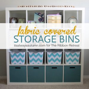 get organized with easy DIY fabric covered storage bins - It's .