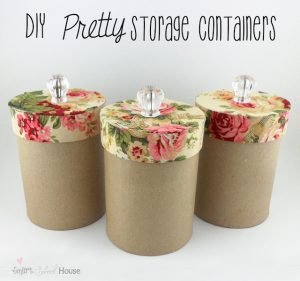 DIY Pretty Storage Containers - Smart School Hou