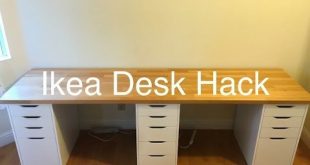 Ikea Desk Hack - YouTube | Ikea desk hack, Desk hacks, Ikea office .