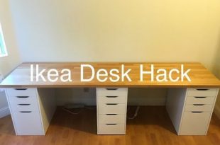 Ikea Desk Hack - YouTube | Ikea desk hack, Desk hacks, Ikea office .