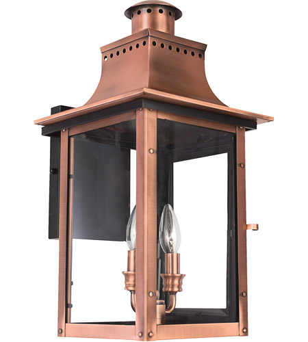 Quoizel CM8410AC Chalmers 2 Light 21 inch Aged Copper Outdoor Wall .