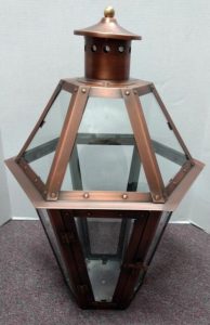 Primo Lanterns RT-23G Rampart 19" Copper Outdoor Wall-Mounted .