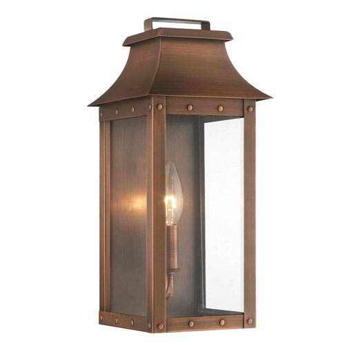 Acclaim Lighting Manchester Copper Patina One Light Outdoor Wall .