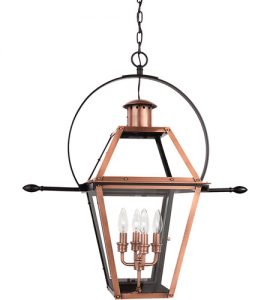 Quoizel RO1914AC Rue De Royal 4 Light 28 inch Aged Copper .