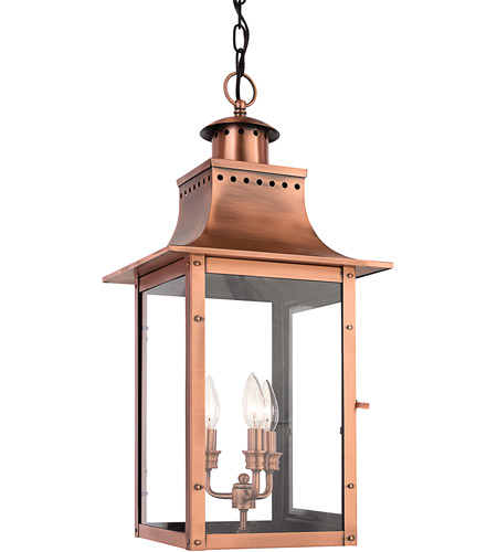 Quoizel CM1912AC Chalmers 3 Light 12 inch Aged Copper Outdoor .