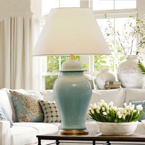 American country creative ceramic Table Lamps bedroom bedside .