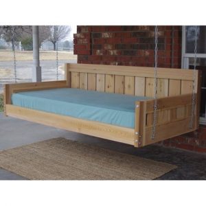 Thacker Cedar Country Style Hanging Daybed Swi