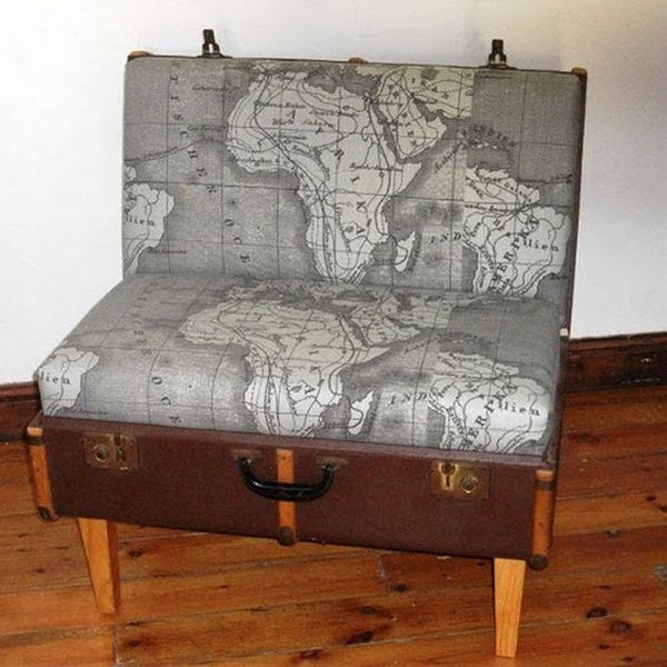 40 Creative Ways Of Re-Using Old Suitcases | Vintage suitcase .