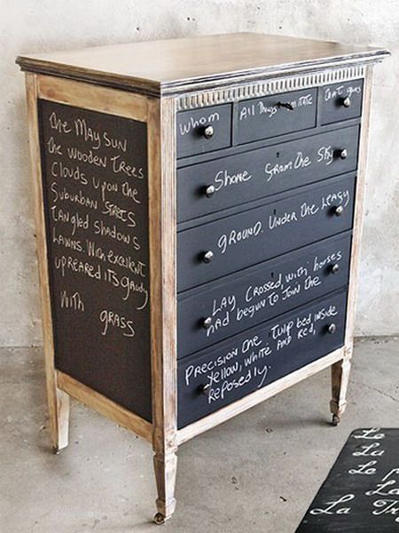 15 Chalkboard Dresser Painting Ideas | Chalkboard dresser .