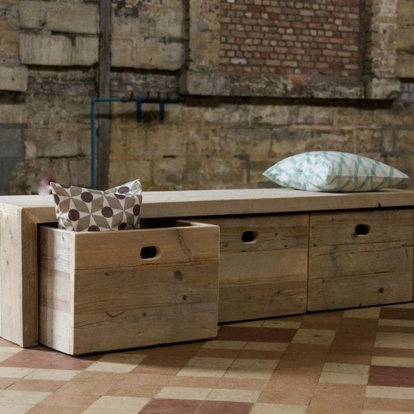 15 Creative DIY Storage Benches | Diy storage bench, Wooden .
