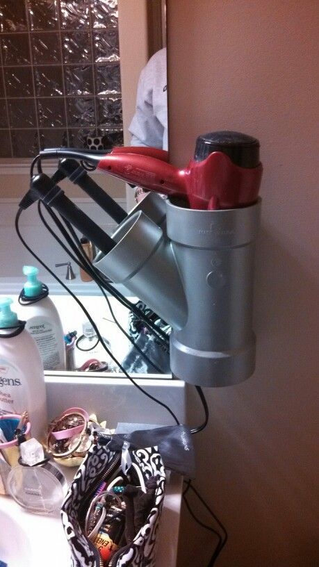 Creative Hair Dryer and Curling Iron
Storage Ideas