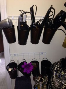 Creative Hair Dryer and Curling Iron Storage Ideas | Curling iron .