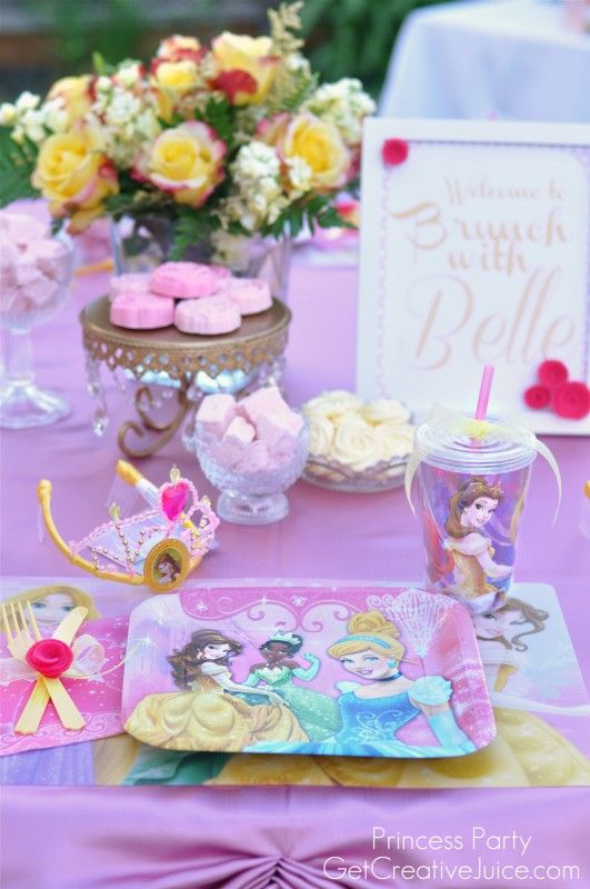 Disney Princess Party with Belle - Part One | Disney princess tea .