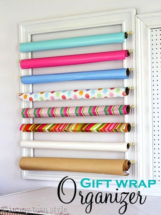 33 Ways To Organize Your Gift Wrapping Essentia
