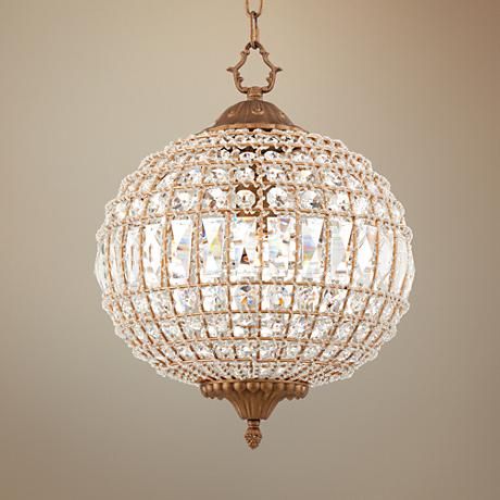 Bring some sparkle to your space with this glamorous crystal globe .