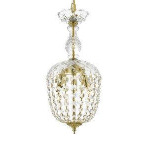 Shop Harrison Lane J2-1102 3 Light Single Tier Crystal Globe .