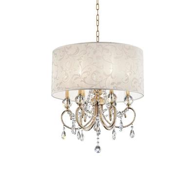 ORE International Aurora 24.5 in. 6-Light Crystal and Gold .