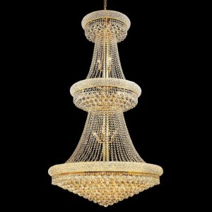 Elegant 1800G36G-RC Primo 32-light 66" Crystal Gold Chandelier .