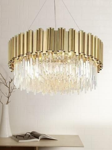 Adele | Modern gold chandelier, Crystal chandelier, Luxury chandeli
