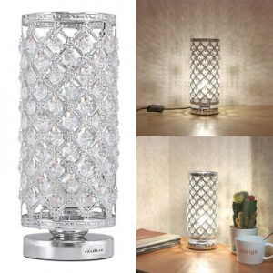 Crystal Table Lamp Bedside Nightstand Desk Reading Lamp Bedroom .