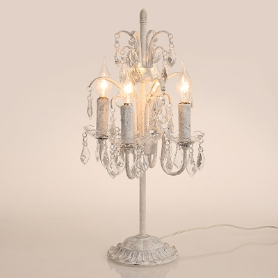 French Table Lamp 4 Light Crystal Chandelier Table Lamp Girls .