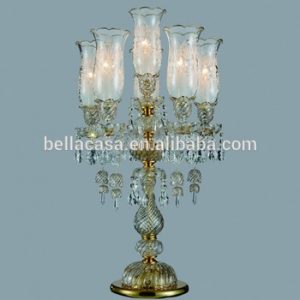 Modern Chandelier 6 Lights Gold Church Maria Theresa Crystal Table .