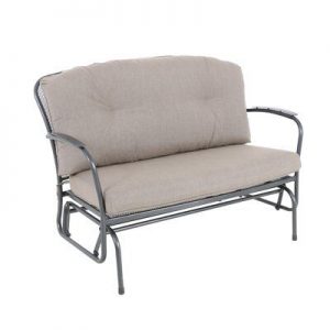 Winston Porter Capetown Cushioned Glider Bench with Cushions .