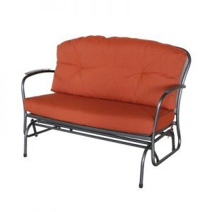 Winston Porter Capetown Cushioned Glider Bench with Cushions .