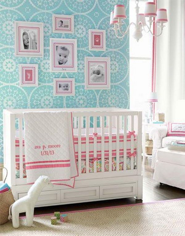 20 Cute Nursery Decorating Ideas - IdeaStand | Baby girl room .