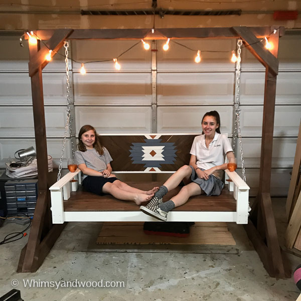 Daybed Porch Swing Bench - DIY TUTORIAL- Whimsy and Wo