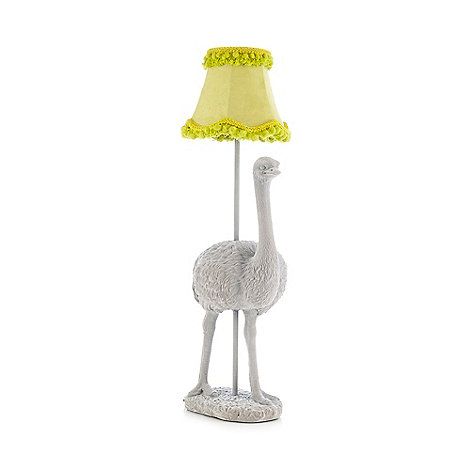 Abigail Ahern/EDITION Grey ostrich lamp | Debenhams | Statement .