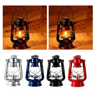 Set of 4, Retro Style Kerosene Lantern Indoor Outdoor Metal Oil .