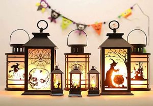 Amazon.com: Hallowmas Antiqued Copper Lantern Electric Kerosene .