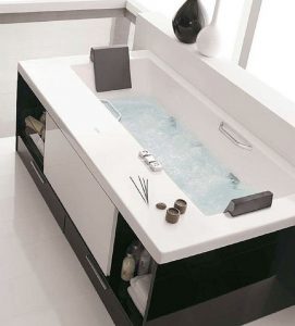 DIY Bathtub Surround Storage Ideas - Hati