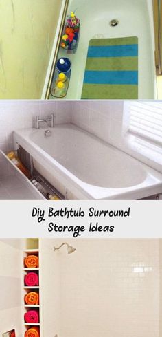 Diy Bathtub Surround Storage Ideas | Diy bathtub, Bathtub surround .