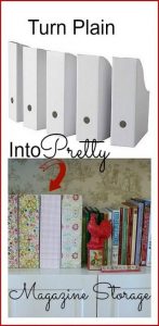 24+ Ideas diy storage organizing magazine holders #diy | Diy .