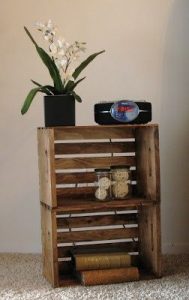 Image result for milk crate nightstand | Diy nightstand, Crate .