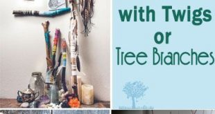 DIY Ideas with Twigs or Tree Branches. Lots of great ideas and .
