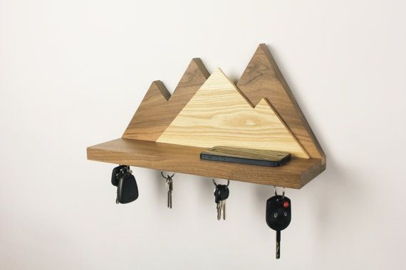 diy magnetic key holder for wall | Wood diy, Home diy, Woodworki