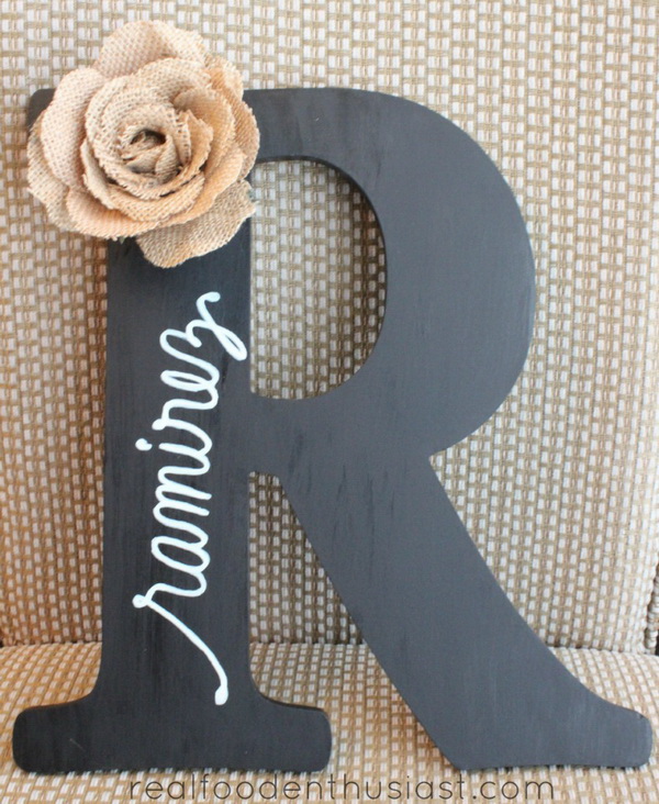 20+ Best DIY Decorative Letters with Lots of Tutorials - For .