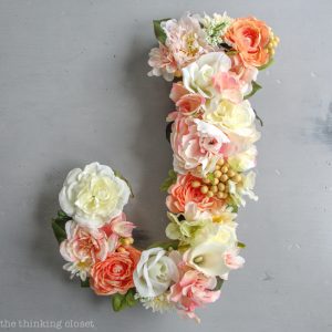 DIY Flower Monogram Letter: Timelapse Video Tutorial - the .