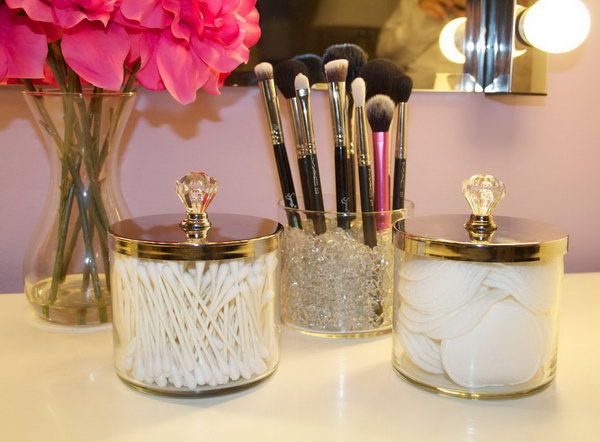 25 DIY Makeup Storage Ideas and Tutorials | Diy makeup organizer .