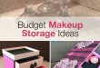 Budget Makeup Storage Ideas | Makeup storage, Diy makeup storage .
